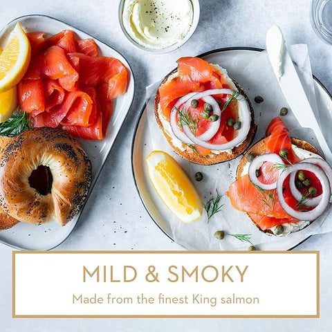 Regal New Zealand King Salmon – Beech Wood Smoked Salmon Slices - 3.5 oz