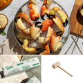 Florida Stone Crab Feast for Two with large claws, Kate’s Butter and wooden mallet