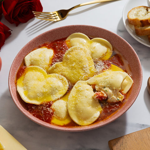 Heart-Shaped Lillys Lobster Ravioli - 1.5 lbs (16 Pieces)