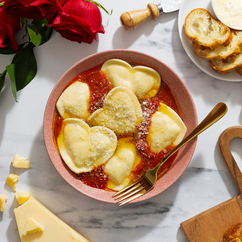 Heart-Shaped Lillys Lobster Ravioli - 1.5 lbs (16 Pieces)