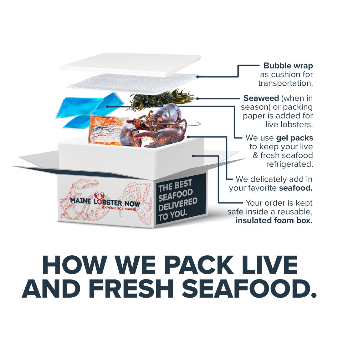 1 And 1/8 Lb Live Maine Lobster -- Pack Of 4