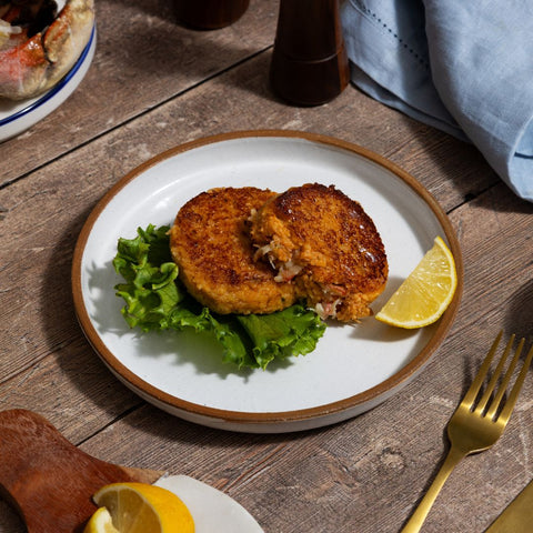 Maine crab cakes — two 3 oz. cakes