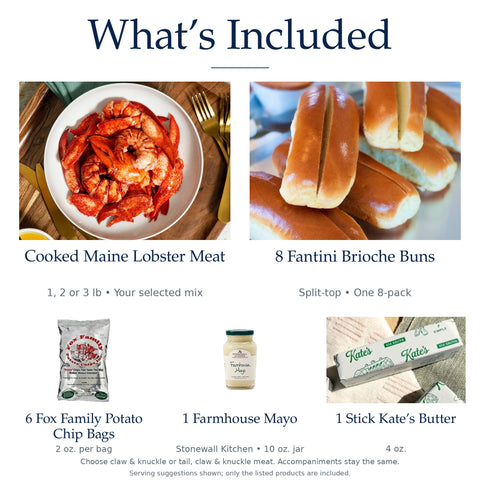 Maine Lobster Roll Kit for Six