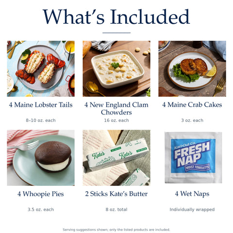 Maine Lobster Tail Dinner for Four — What's Included