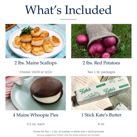 Maine Scallop Dinner for Four