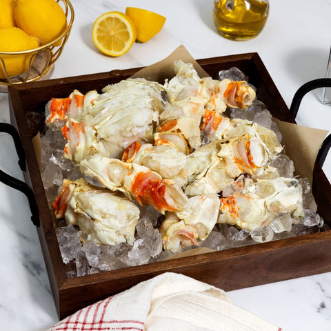 Alaskan Red King Crab Leg Segments, Claws & Knuckles - 1 lb Portion - Maine Lobster Now