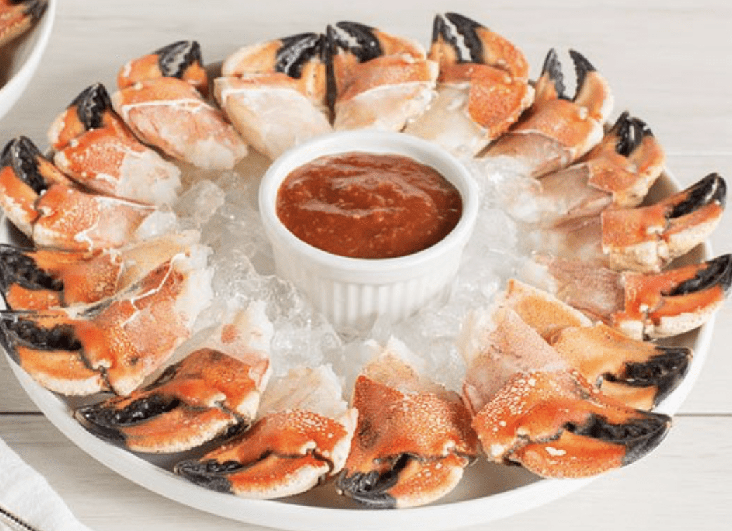 Lobster claws on ice